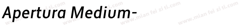 Apertura Medium字体转换